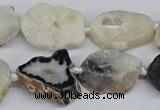 CNG3167 15.5 inches 15*20mm - 25*30mm freeform druzy agate beads