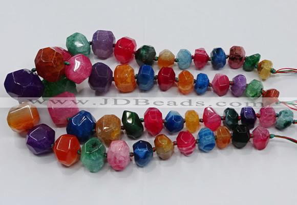 CNG3180 15.5 inches 12*16mm - 25*30mm nuggets agate beads