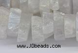 CNG3235 15.5 inches 20*25mm - 25*30mm nuggets plated white crystal beads