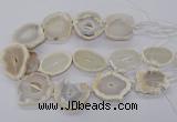 CNG3300 30*35mm - 35*40mm freeform druzy agate beads