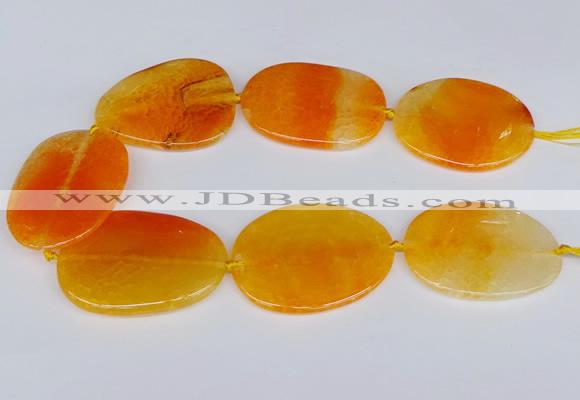 CNG3349 15.5 inches 40*50mm - 45*60mm freeform agate beads