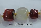 CNG336 15.5 inches 8*10mm - 15*18mm faceted nuggets agate beads