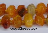 CNG3365 15.5 inches 10*14mm - 12*16mm nuggets agate beads