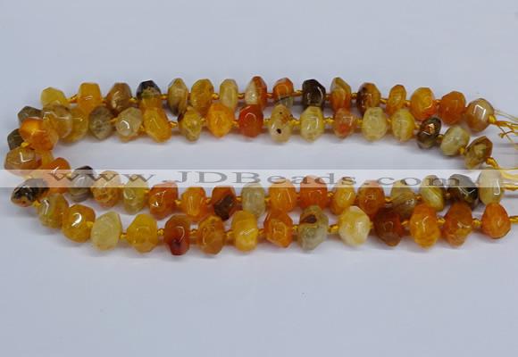 CNG3365 15.5 inches 10*14mm - 12*16mm nuggets agate beads