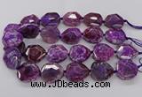 CNG3401 15.5 inches 28*30mm - 30*32mm faceted freeform agate beads