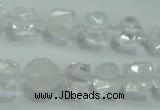 CNG341 15.5 inches 8*10mm - 15*18mm faceted nuggets white crystal beads