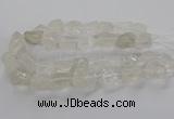 CNG3421 15.5 inches 15*20mm - 20*30mm nuggets white crystal beads