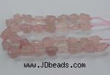 CNG3422 15.5 inches 15*20mm - 20*30mm nuggets rose quartz beads