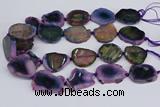 CNG3456 15.5 inches 20*30mm - 30*40mm freeform agate beads