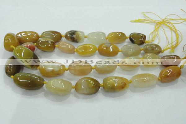 CNG346 15.5 inches 15*20mm - 20*28mm nuggets agate gemstone beads