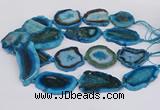 CNG3490 15.5 inches 35*40mm - 45*55mm freeform agate beads