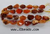 CNG3508 15.5 inches 15*20mm - 18*25mm faceted nuggets agate beads