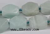 CNG3525 15.5 inches 13*18mm - 15*20mm faceted nuggets amazonite beads