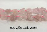 CNG3560 15.5 inches 18*20mm - 25*30mm nuggets rough rose quartz beads