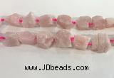 CNG3561 15.5 inches 18*20mm - 25*30mm nuggets rough rose quartz beads