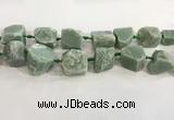 CNG3565 18*20mm - 25*30mm nuggets rough green aventurine beads