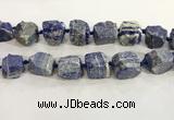 CNG3570 15.5 inches 18*20mm - 25*30mm nuggets rough lapis lazuli beads