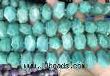 CNG3610 15.5 inches 13*20mm - 15*24mm faceted nuggets amazonite beads