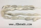 CNG3625 15.5 inches 12*35mm teardrop druzy agate beads