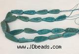 CNG3626 15.5 inches 12*35mm teardrop druzy agate beads