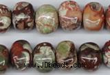 CNG37 15.5 inches 11*15mm nuggets rainforest agate gemstone beads