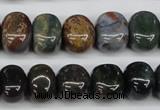 CNG44 15.5 inches 11*15mm nuggets Indian agate gemstone beads