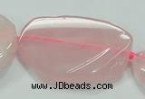 CNG460 15.5 inches 20*30mm - 45*55mm nuggets rose quartz beads