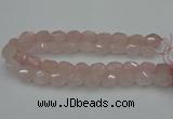 CNG5003 15.5 inches 12*16mm - 15*20mm faceted nuggets rose quartz beads