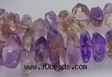 CNG5026 15.5 inches 7*12mm - 10*18mm faceted nuggets ametrine beads