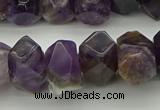 CNG5052 13*18mm - 15*20mm faceted nuggets dogtooth amethyst beads