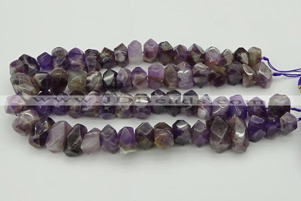 CNG5052 13*18mm - 15*20mm faceted nuggets dogtooth amethyst beads