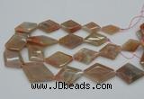 CNG5064 15.5 inches 20*30mm - 35*45mm faceted freeform sunstone beads