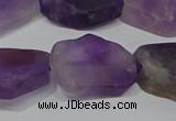 CNG5118 15.5 inches 14*20mm - 18*25mm freeform matte amethyst beads