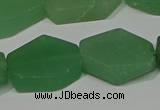 CNG5124 14*20mm - 18*25mm freeform matte green aventurine beads