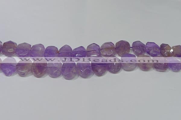 CNG5131 15.5 inches 15*18mm - 15*20mm faceted freeform ametrine beads