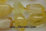 CNG5232 15.5 inches 12*16mm - 15*25mm faceted nuggets citrine beads