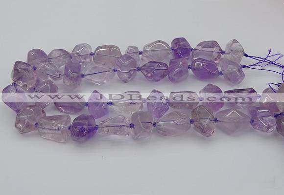 CNG5234 15.5 inches 13*18mm - 18*25mm faceted nuggets amethyst beads