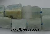 CNG5244 15.5 inches 8*12mm - 15*25mm nuggets aquamarine beads