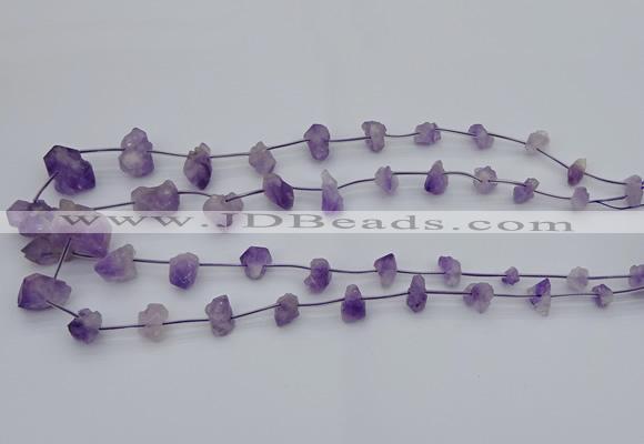 CNG5260 15.5 inches 5*8mm - 15*20mm nuggets amethyst beads