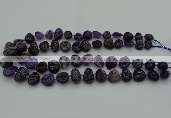 CNG5296 15.5 inches 10*14mm - 15*20mm nuggets amethyst beads