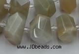 CNG5300 15.5 inches 12*16mm - 15*20mm faceted nuggets moonstone beads