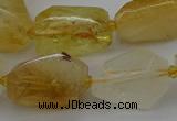 CNG5321 15.5 inches 12*16mm - 15*25mm faceted nuggets citrine beads