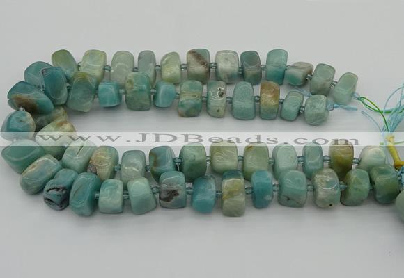 CNG5380 15.5 inches 10*14mm - 13*18mm nuggets amazonite beads