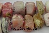 CNG5381 15.5 inches 10*14mm - 13*18mm nuggets pink opal beads