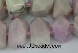 CNG5447 15.5 inches 12*16mm - 15*20mm faceted nuggets kunzite beads