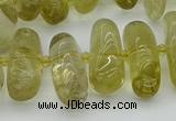 CNG5452 15.5 inches 10*14mm - 12*22mm nuggets lemon quartz beads