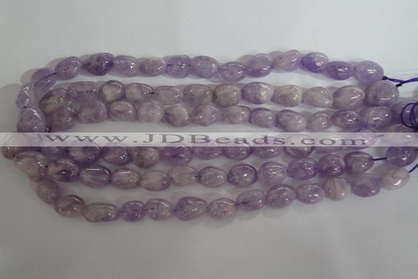 CNG553 15.5 inches 12*16mm nuggets lavender amethyst beads