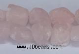 CNG5531 15.5 inches 10*14mm - 12*16mm nuggets rose quartz beads