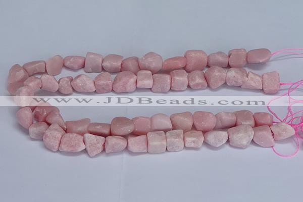 CNG5536 15.5 inches 10*14mm - 12*16mm nuggets Chinese pink opal beads