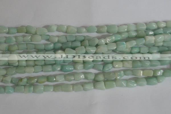 CNG554 15.5 inches 6*8mm nuggets amazonite gemstone beads